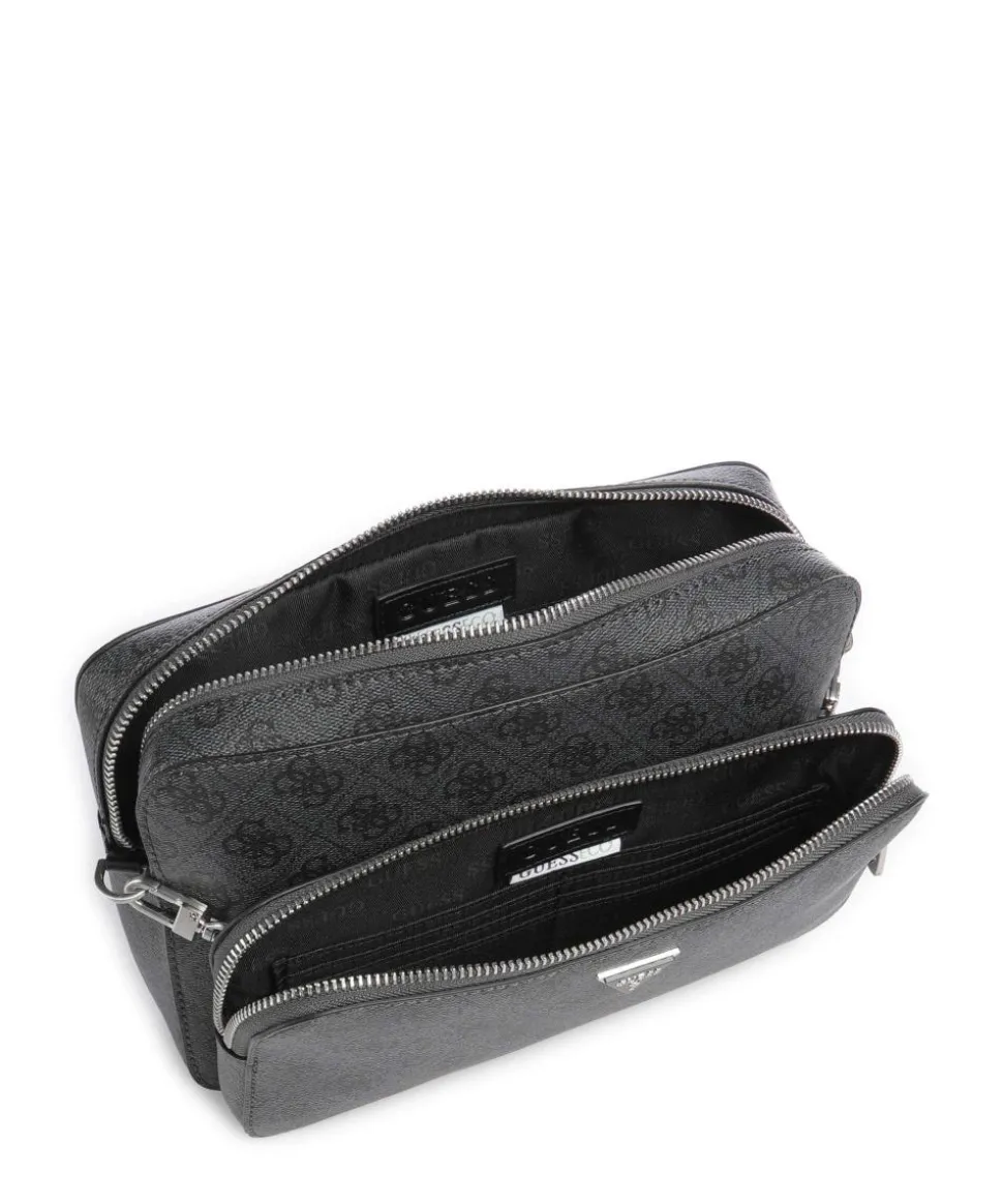 Milano Umhängetasche Lederimitat schwarz