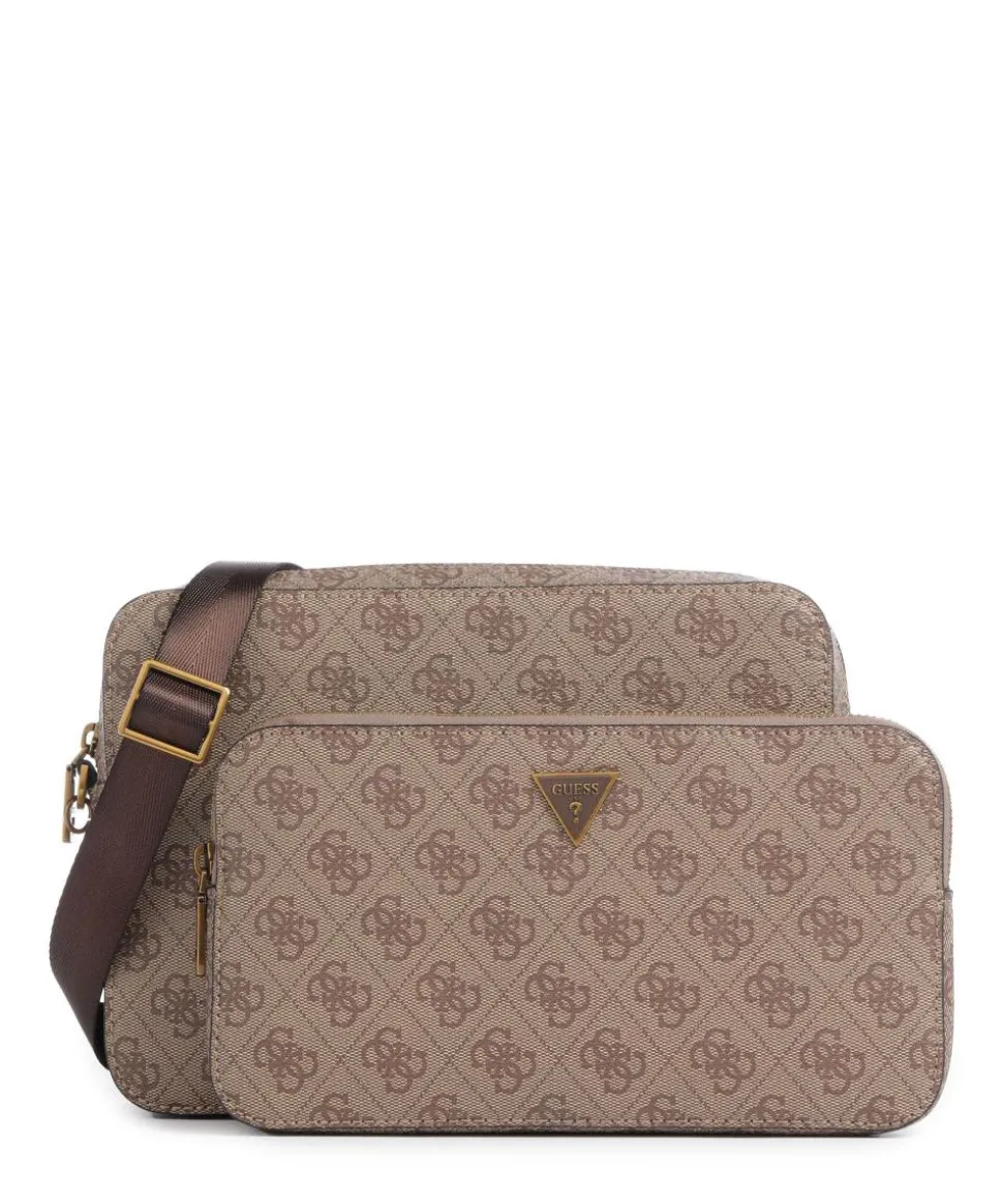 Milano Umhängetasche Lederimitat beige