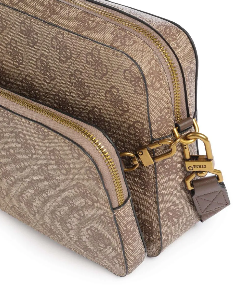 Milano Umhängetasche Lederimitat beige