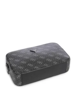 Milano Umhängetasche Lederimitat schwarz