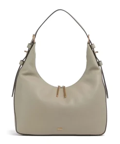 Mindy Beuteltasche genarbtes Rindsleder stein