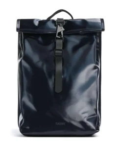 Mini Rolltop Rucksack Polyurethane, Polyester navy