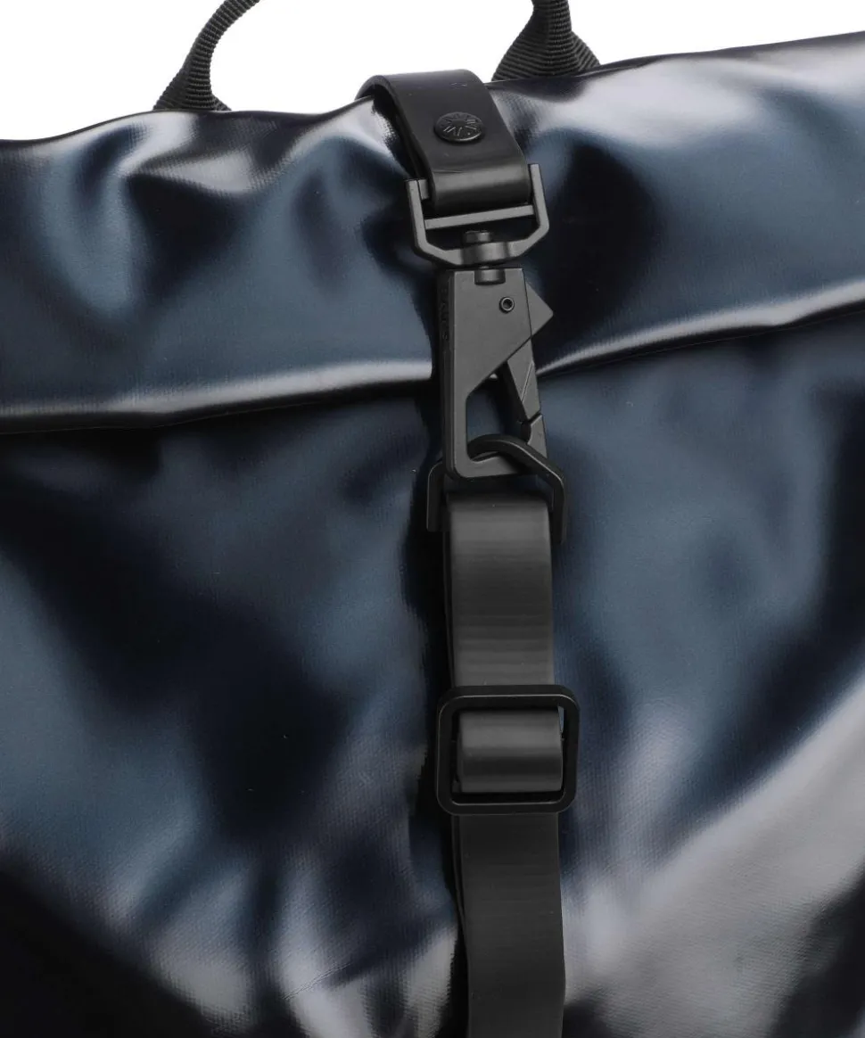 Mini Rolltop Rucksack Polyurethane, Polyester navy
