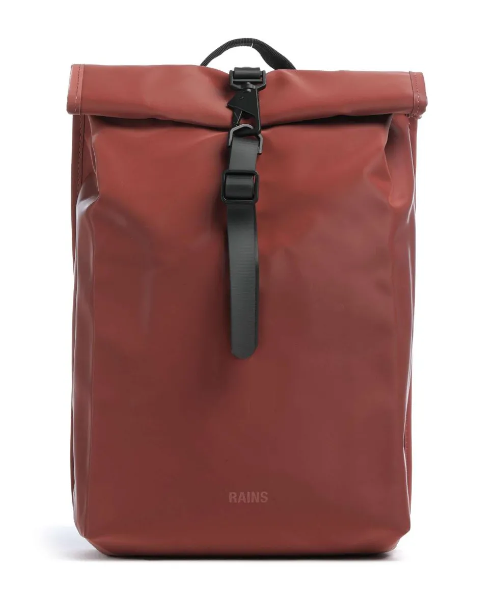Mini Rolltop Rucksack Polyurethane, Polyester rot