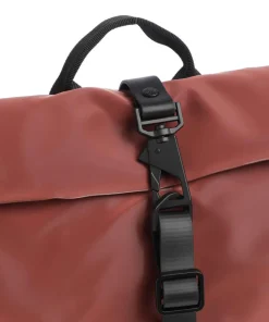Mini Rolltop Rucksack Polyurethane, Polyester rot