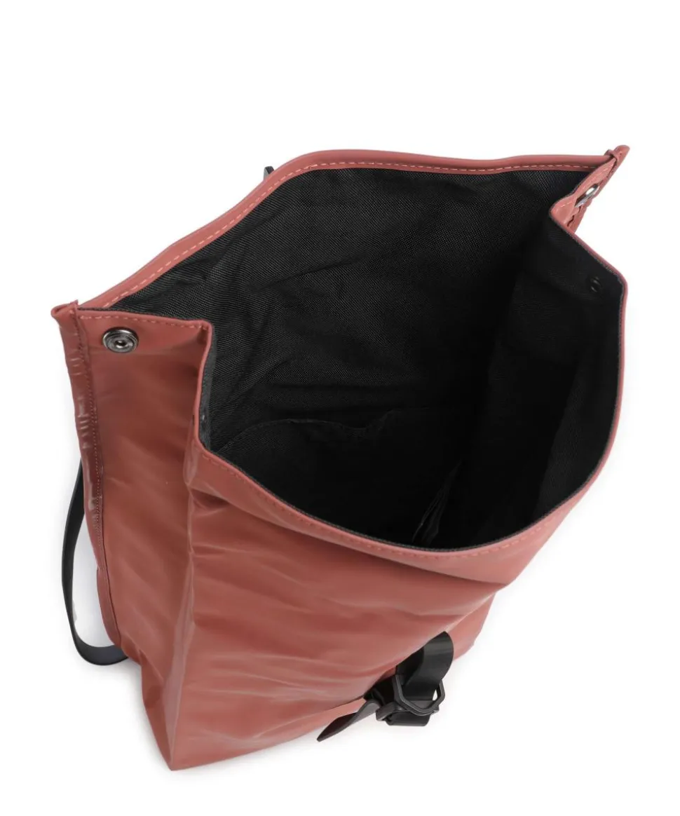 Mini Rolltop Rucksack Polyurethane, Polyester rot