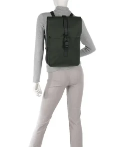 Mini Rucksack Polyester, Polyurethane dunkelgrün