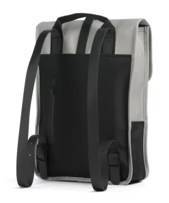 Mini Rucksack Polyester, Polyurethane hellgrau