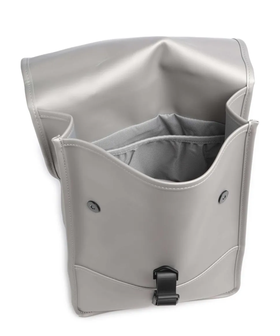 Mini Rucksack Polyester, Polyurethane hellgrau