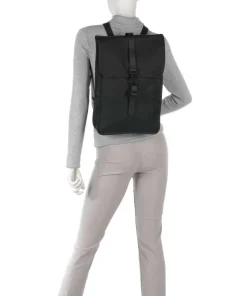 Mini Rucksack Polyester, Polyurethane schwarz