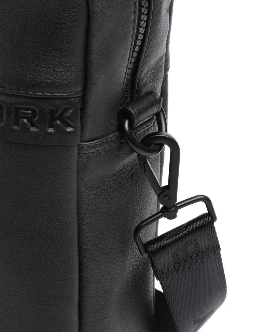 Minimal Mason Aktentasche 15″ genarbtes Leder schwarz