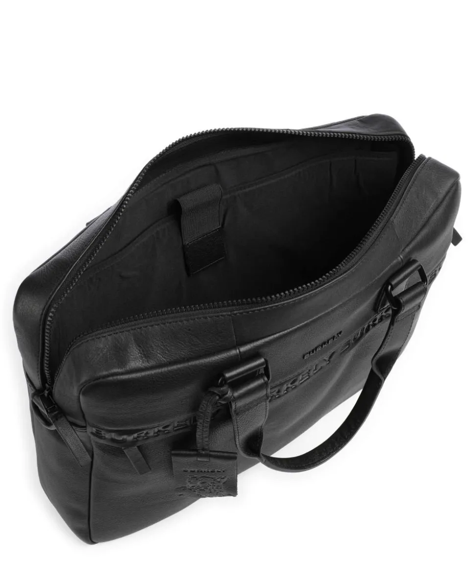 Minimal Mason Aktentasche 15″ genarbtes Leder schwarz