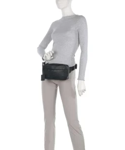 Minimal Mason Umhängetasche genarbtes Leder schwarz