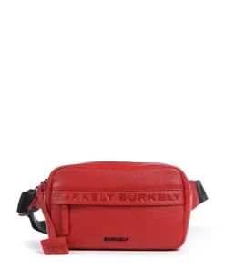 Minimal Mason Umhängetasche genarbtes Leder rot