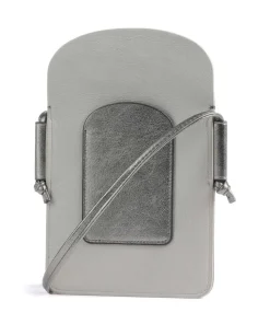 Minorca Handytasche fein genarbtes Kalbsleder silber