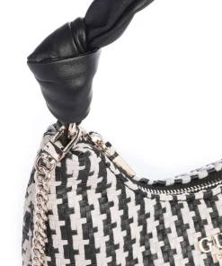 Mirema Handtasche Lederimitat schwarz/weiß