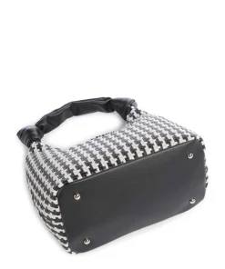 Mirema Handtasche Lederimitat schwarz/weiß