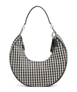 Mirema Schultertasche Lederimitat schwarz/weiß