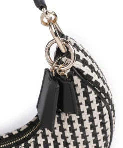 Mirema Schultertasche Lederimitat schwarz/weiß