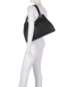 Mirema Shopper Lederimitat schwarz