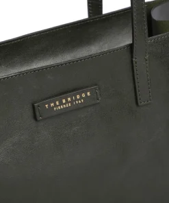 Mirra Shopper fein genarbtes Rindsleder dunkelgrün