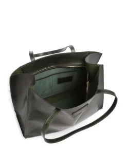 Mirra Shopper fein genarbtes Rindsleder dunkelgrün