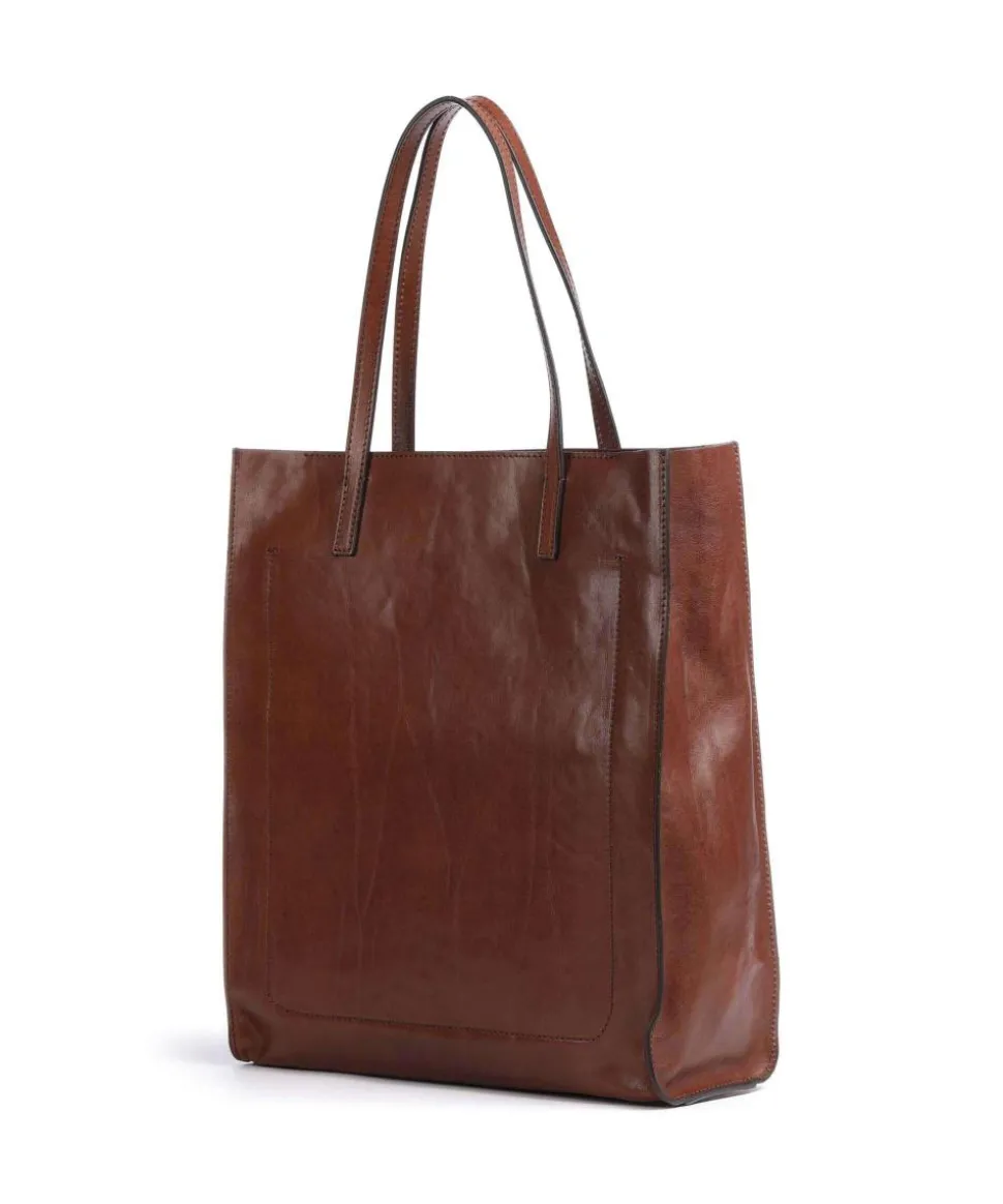 Mirra Shopper fein genarbtes Rindsleder braun