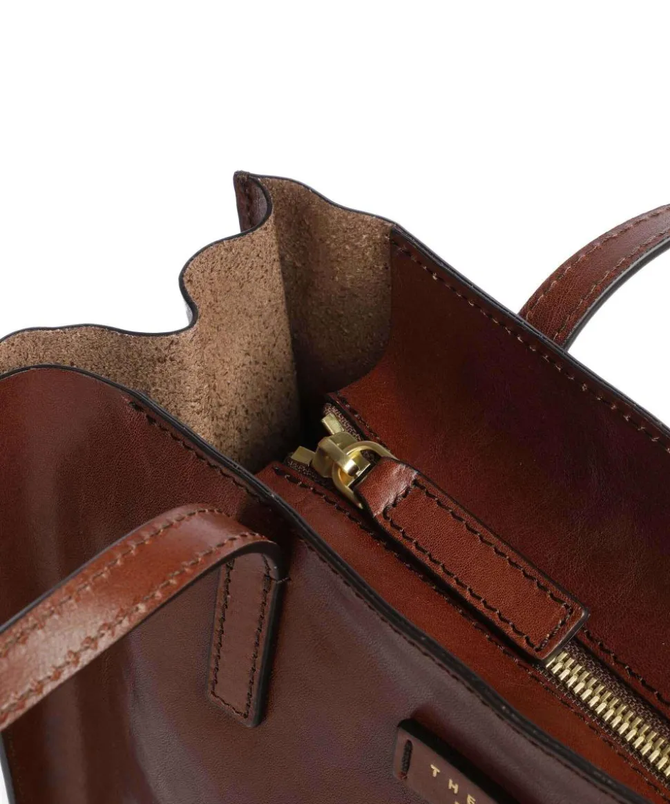 Mirra Shopper fein genarbtes Rindsleder braun