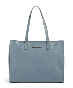 Mirra Shopper fein genarbtes Rindsleder blaugrau