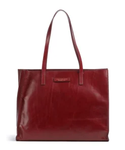Mirra Shopper fein genarbtes Rindsleder dunkelrot