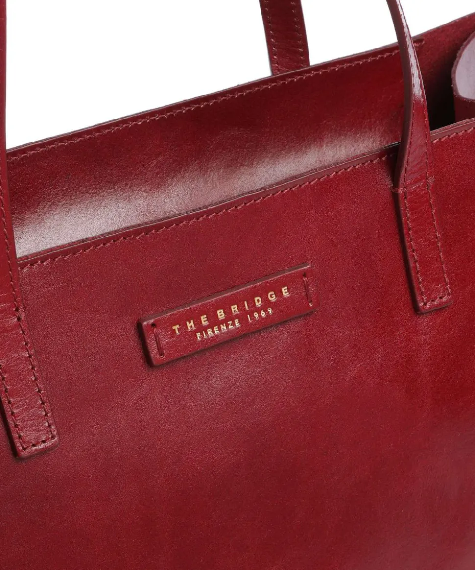 Mirra Shopper fein genarbtes Rindsleder dunkelrot