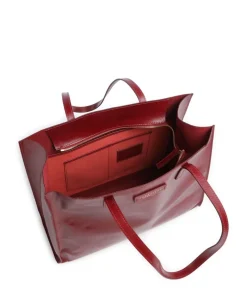 Mirra Shopper fein genarbtes Rindsleder dunkelrot