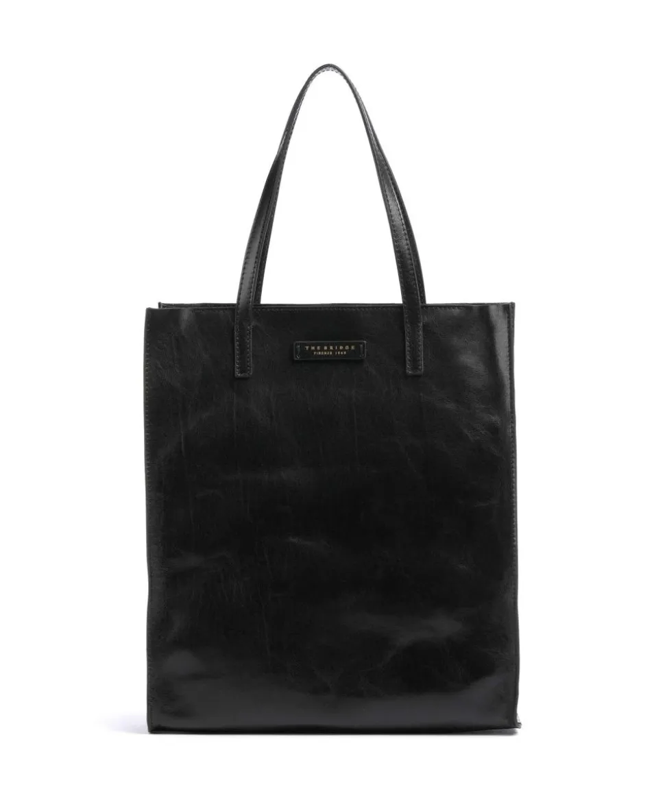 Mirra Shopper fein genarbtes Rindsleder schwarz