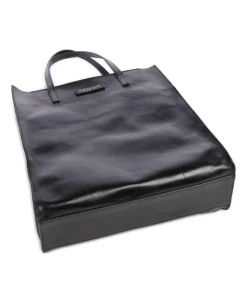 Mirra Shopper fein genarbtes Rindsleder schwarz