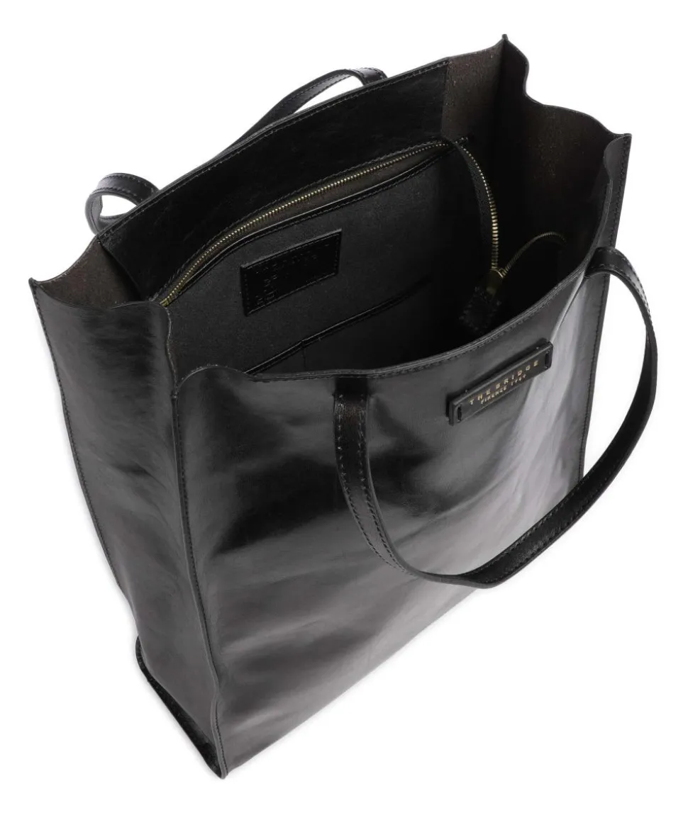 Mirra Shopper fein genarbtes Rindsleder schwarz