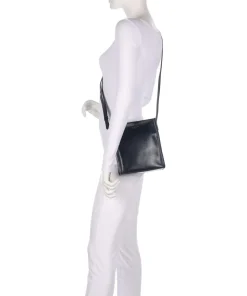 Mirra Umhängetasche fein genarbtes Rindsleder dunkelblau