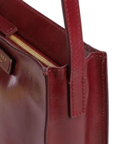 Mirra Umhängetasche fein genarbtes Rindsleder dunkelrot