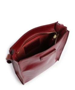 Mirra Umhängetasche fein genarbtes Rindsleder dunkelrot