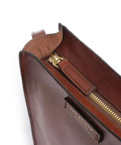 Mirra Umhängetasche fein genarbtes Rindsleder braun