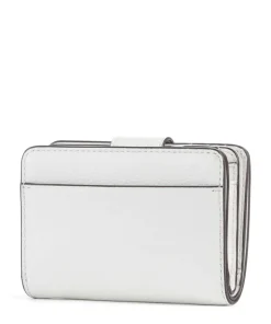 MK Charm Geldbörse genarbtes Rindsleder weiß