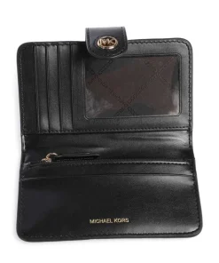 MK Charm Geldbörse genarbtes Rindsleder schwarz