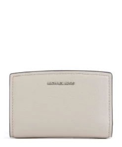 MK Charm Geldbörse genarbtes Leder sand