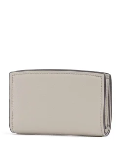 MK Charm Geldbörse genarbtes Leder sand