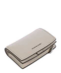 MK Charm Geldbörse genarbtes Leder sand