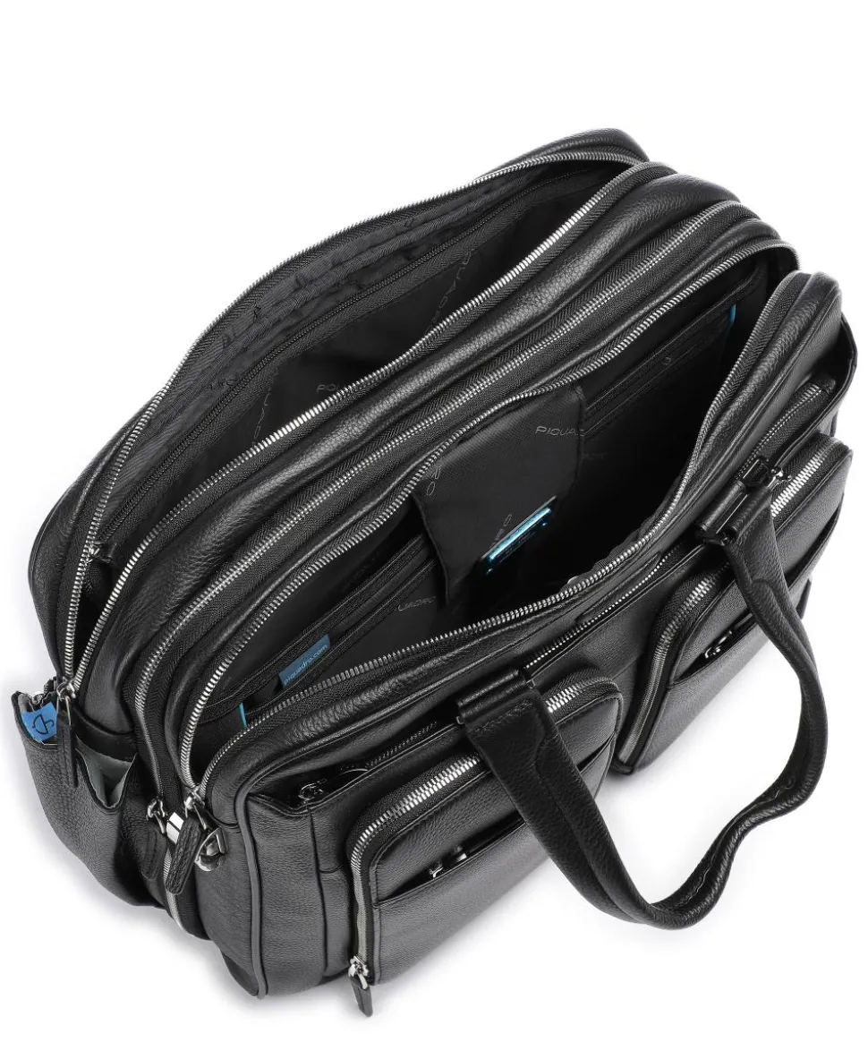 Modus Aktentasche 16″ genarbtes Rindsleder schwarz