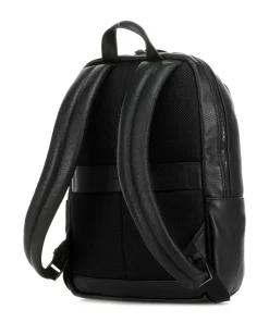 Modus Special Laptop-Rucksack 12″ genarbtes Rindsleder schwarz