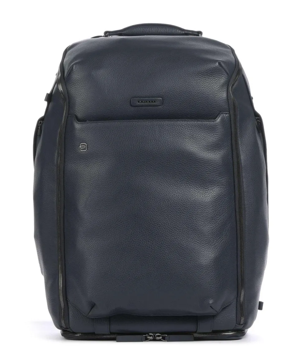 Modus Special Reiserucksack 17″ genarbtes Rindsleder dunkelblau