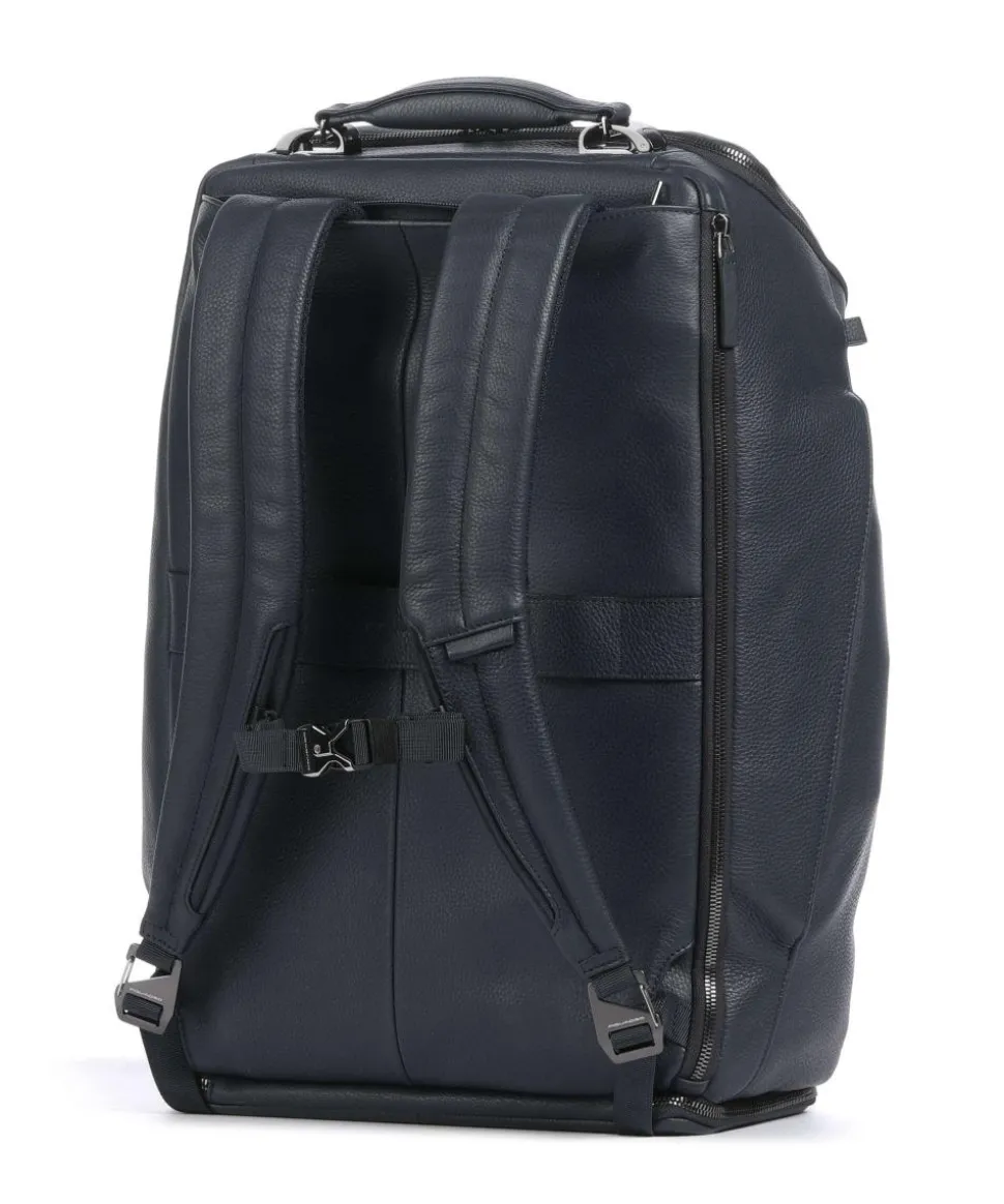 Modus Special Reiserucksack 17″ genarbtes Rindsleder dunkelblau