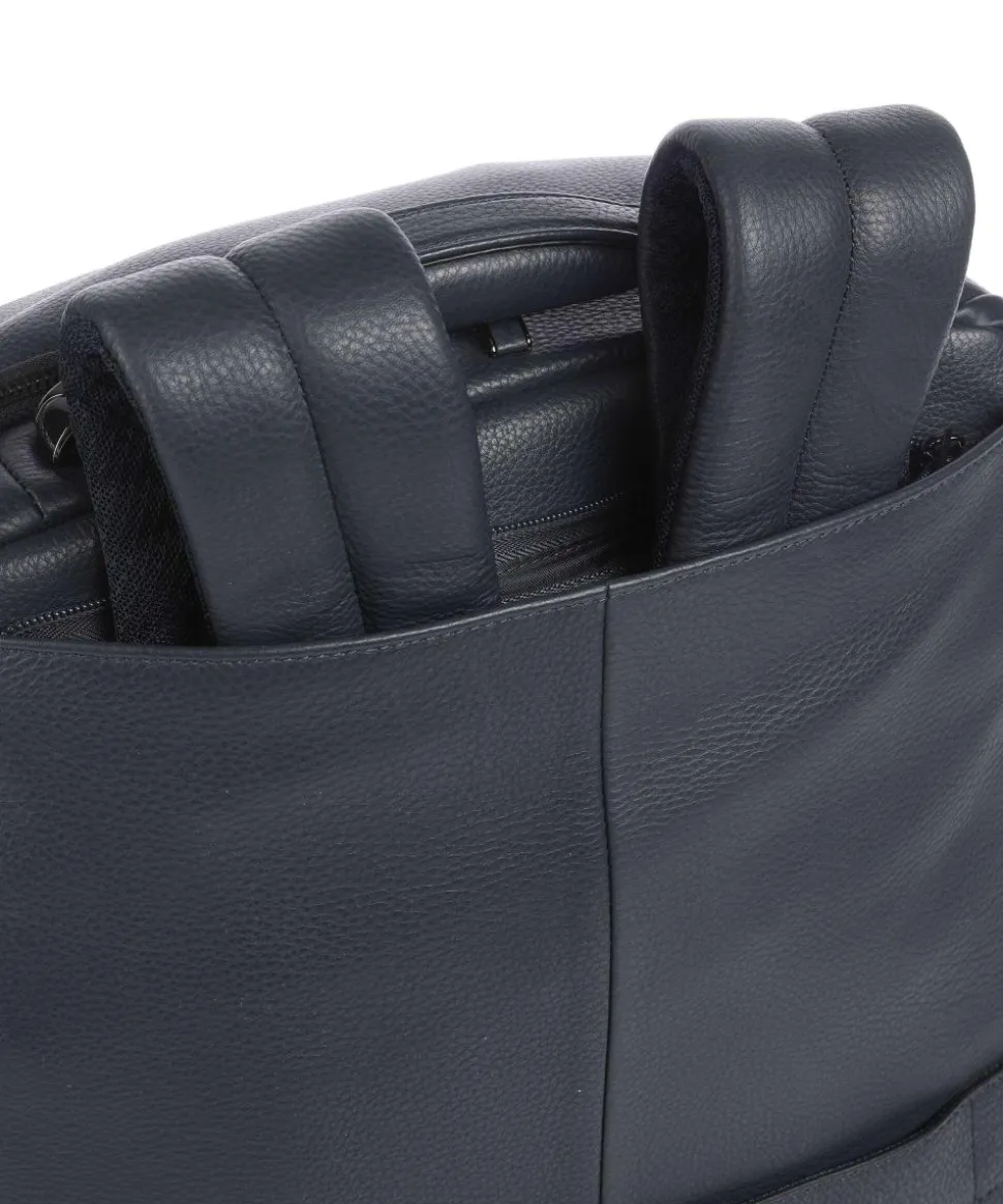 Modus Special Reiserucksack 17″ genarbtes Rindsleder dunkelblau