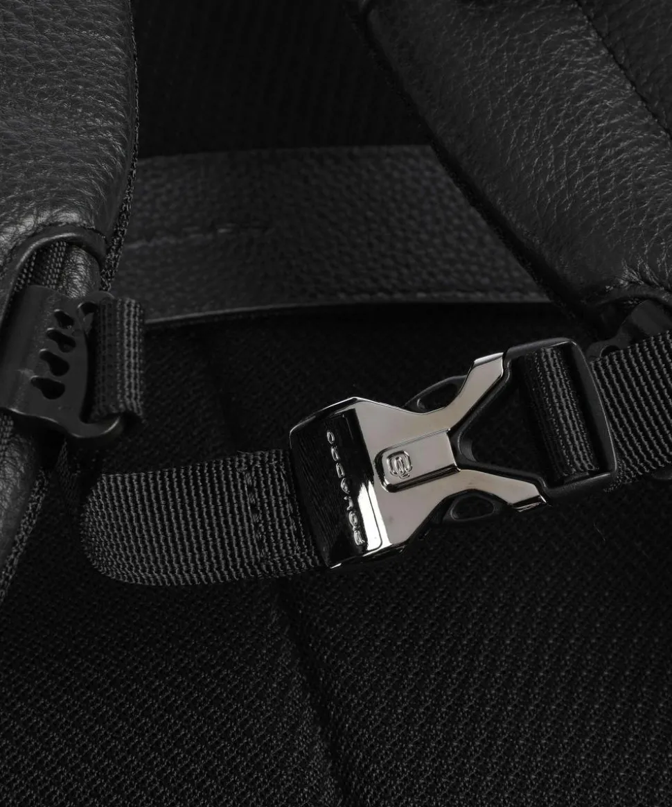 Modus Special Reiserucksack 15″ genarbtes Rindsleder schwarz